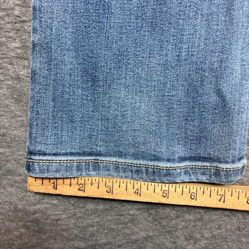 Wrangler Shiloh Riding Jeans Bootcut Womens 7x32 Blue Flex Waistband Embroidered